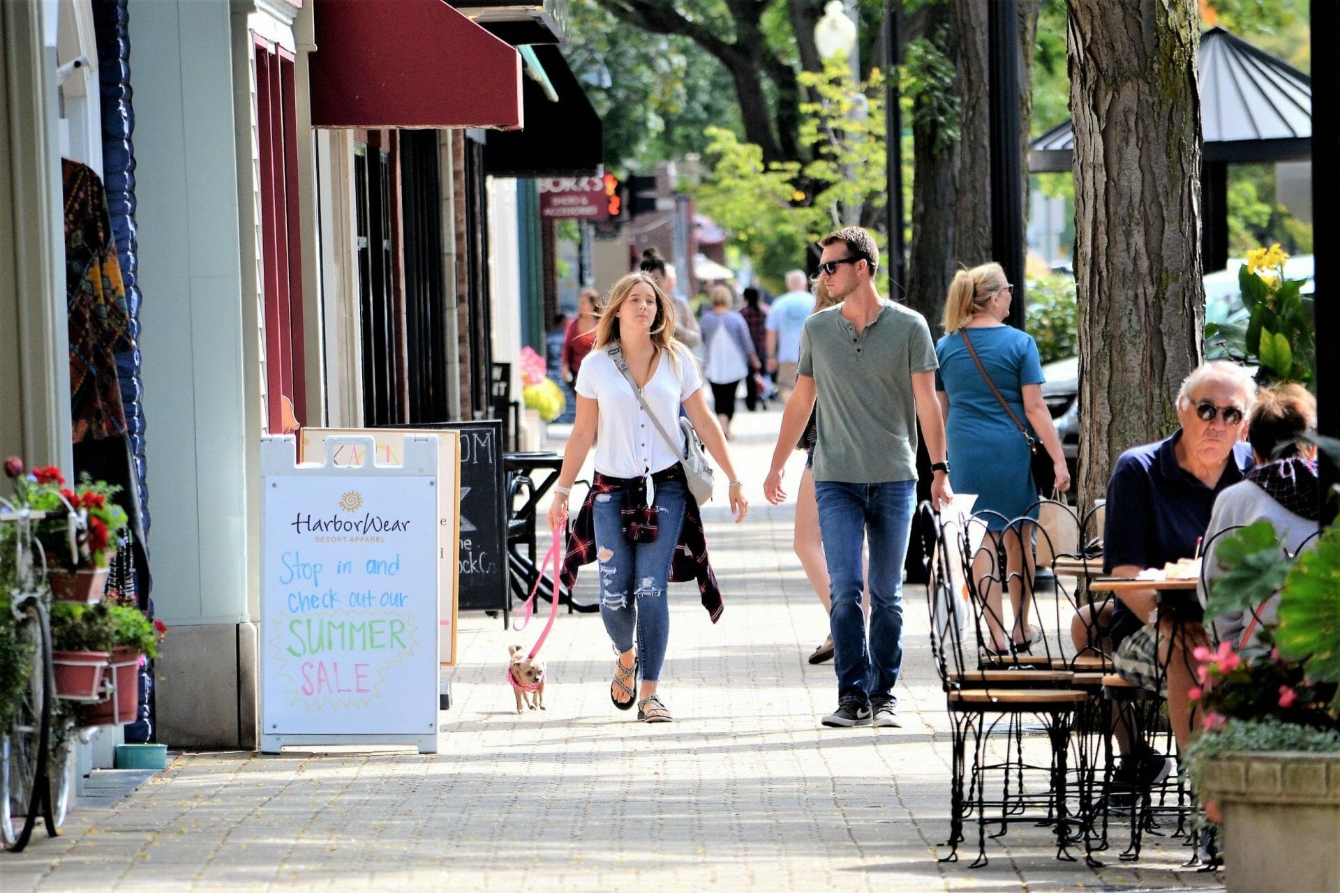 small town shopping center