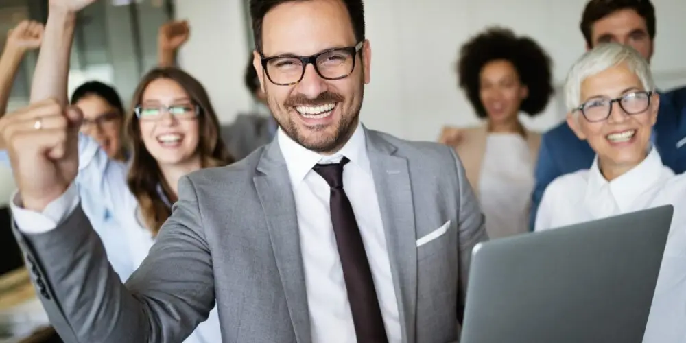 successful office workers