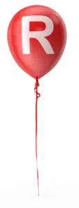 letter r balloon