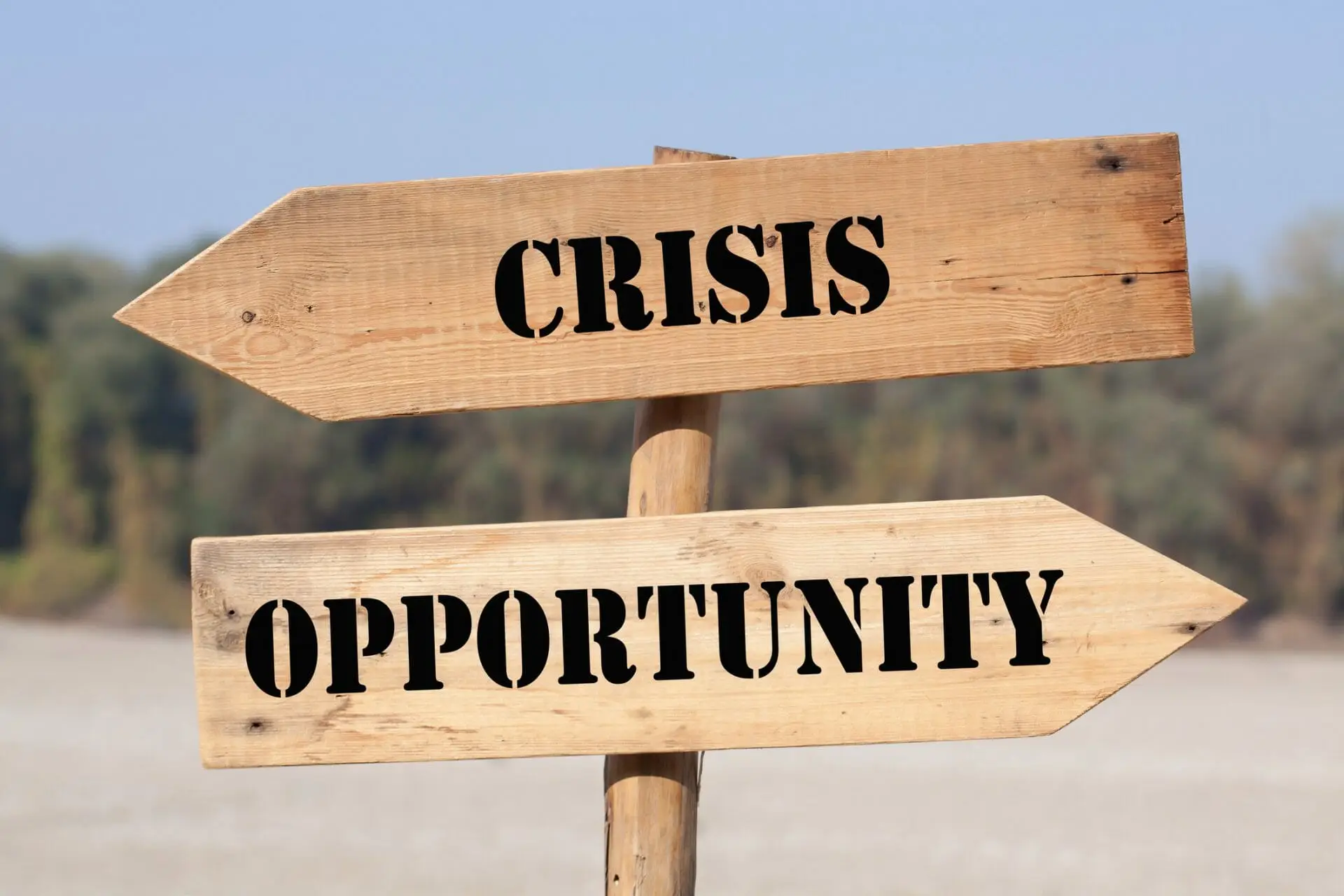 crisis and opportunity sign