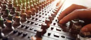 sound recording studio mixer