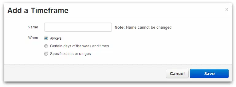 Adding Time Frames